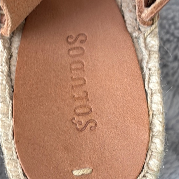 NWOT Soludos Minorca Tan Platform Espadrille Sandals with Ankle Strap Size 9.5 - Picture 9 of 11